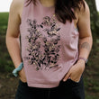 Load image into Gallery viewer, Flower and Bees Crop Tank