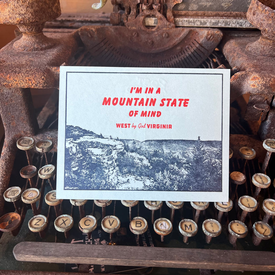 Mountain State of Mind Postcard - Base Camp Printing