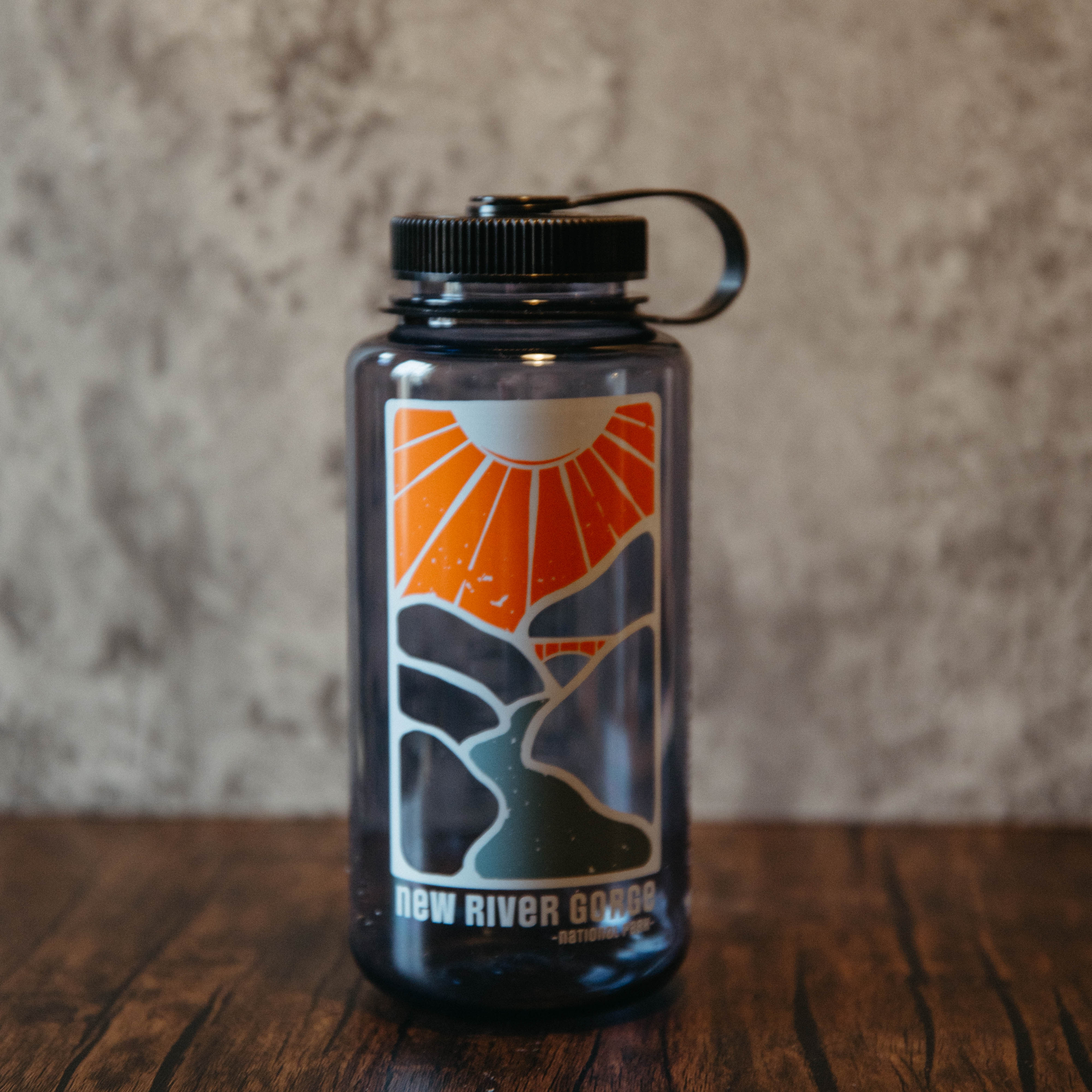 Sunset on the Gorge Black- Nalgene Water Bottle – Lost Appalachia