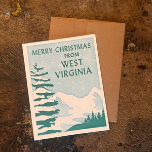 Merry Christmas From West Virginia - Base Camp Printing