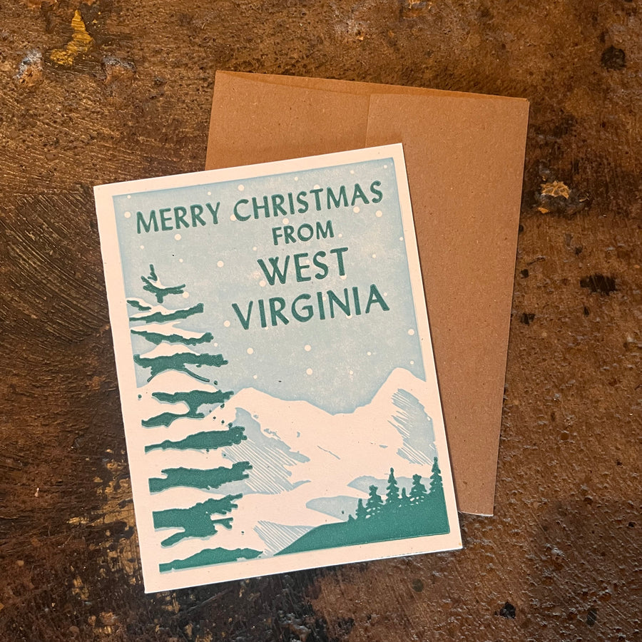 Merry Christmas From West Virginia - Base Camp Printing