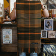 Load image into Gallery viewer, Folk Olive - Sackcloth &amp; Ashes Blanket
