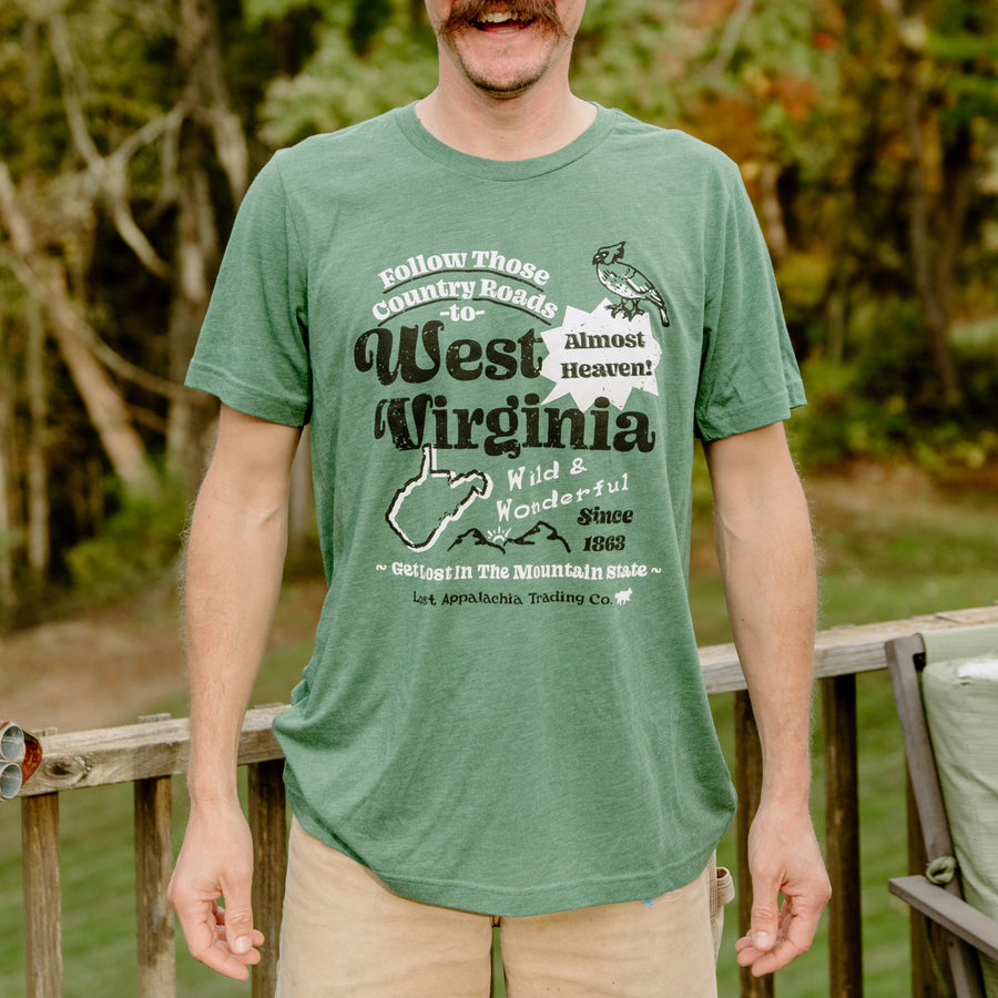 Follow Those Country Roads Visit WV Tee