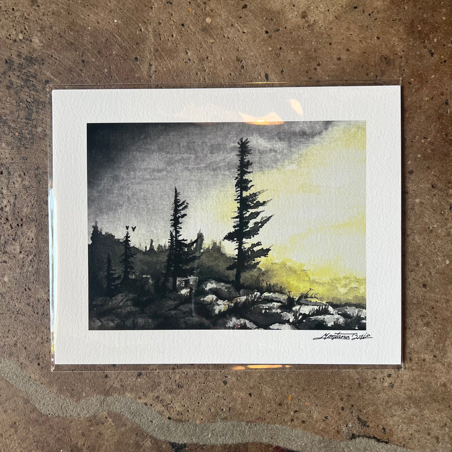 Watercolor Prints - Montana Bria