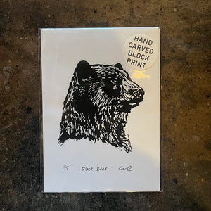 Cat and Crow - Bear Print