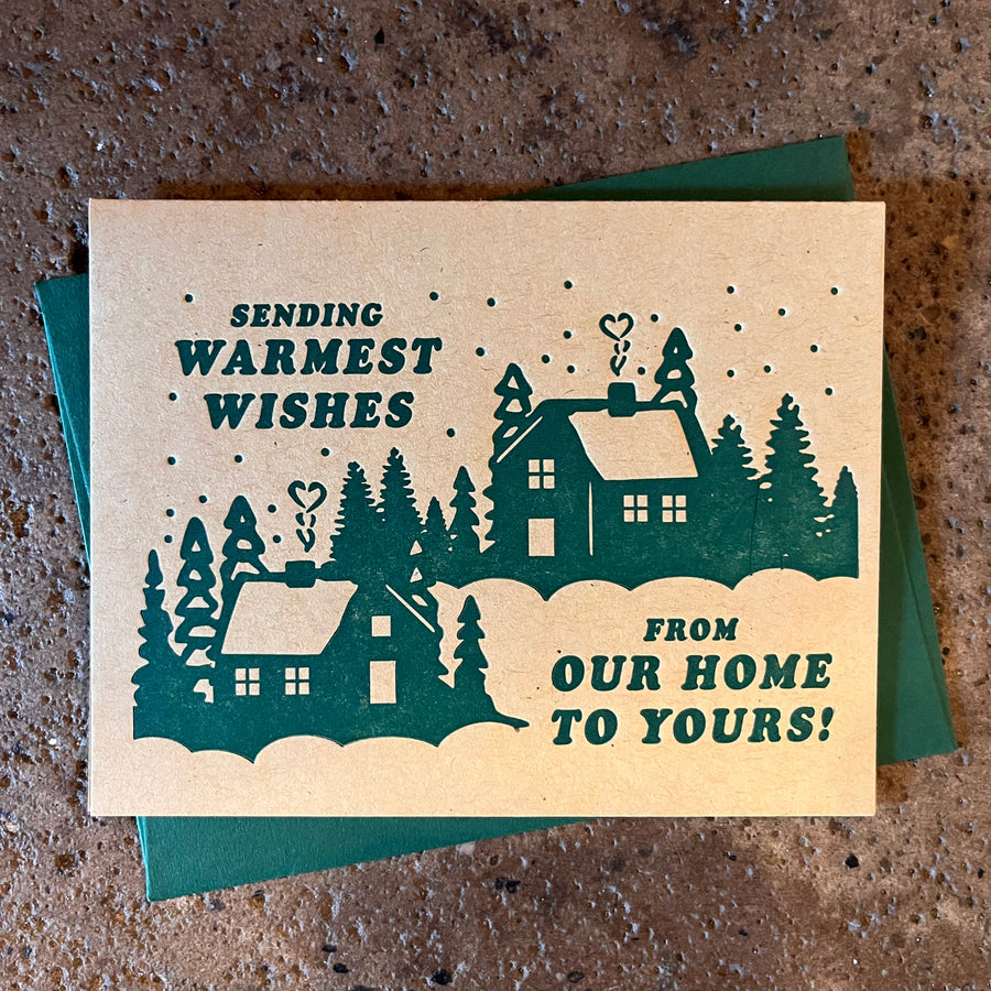 Sending Warmest Wishes Holiday Card- Base Camp Printing