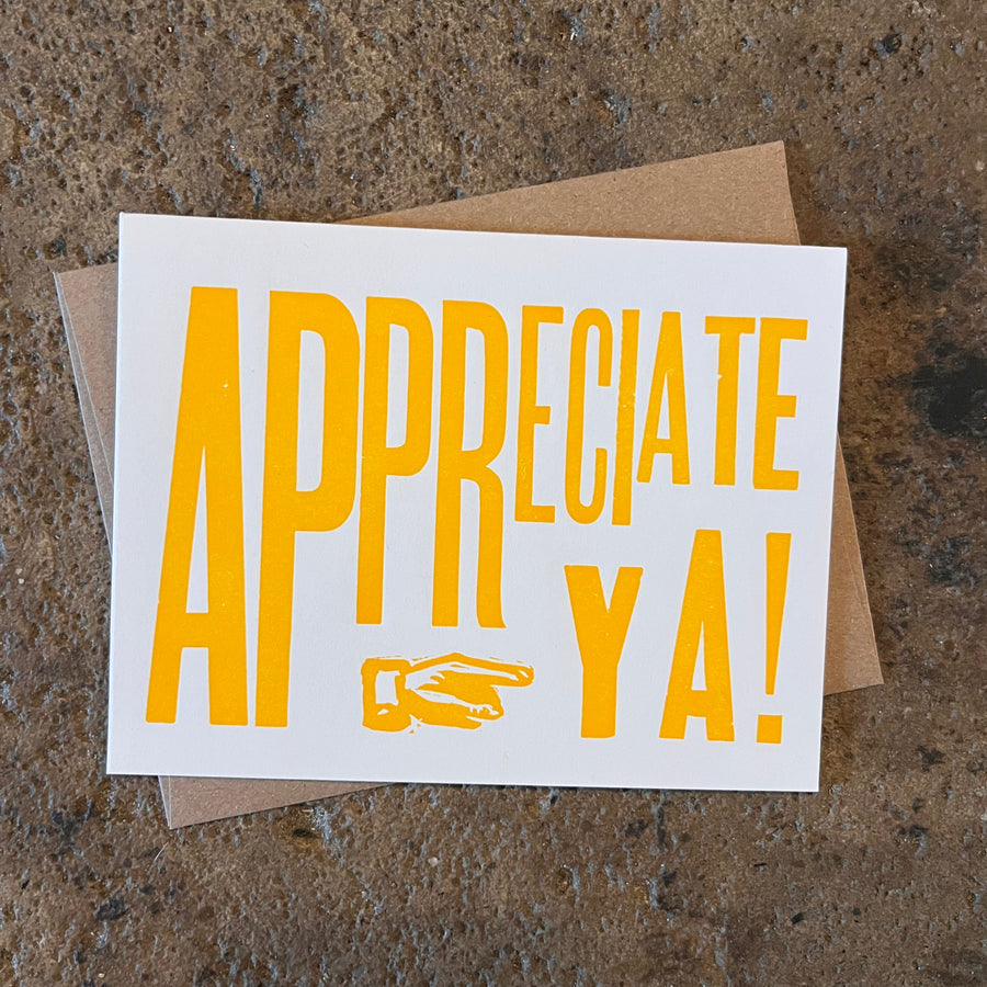 Appreciate Ya Card - Base Camp Printing