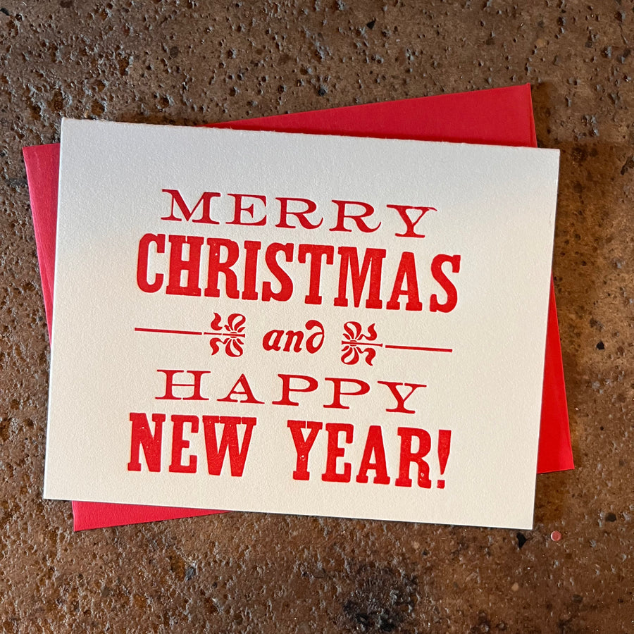 Merry Christmas and Happy New Year Holiday Card- Base Camp Printing
