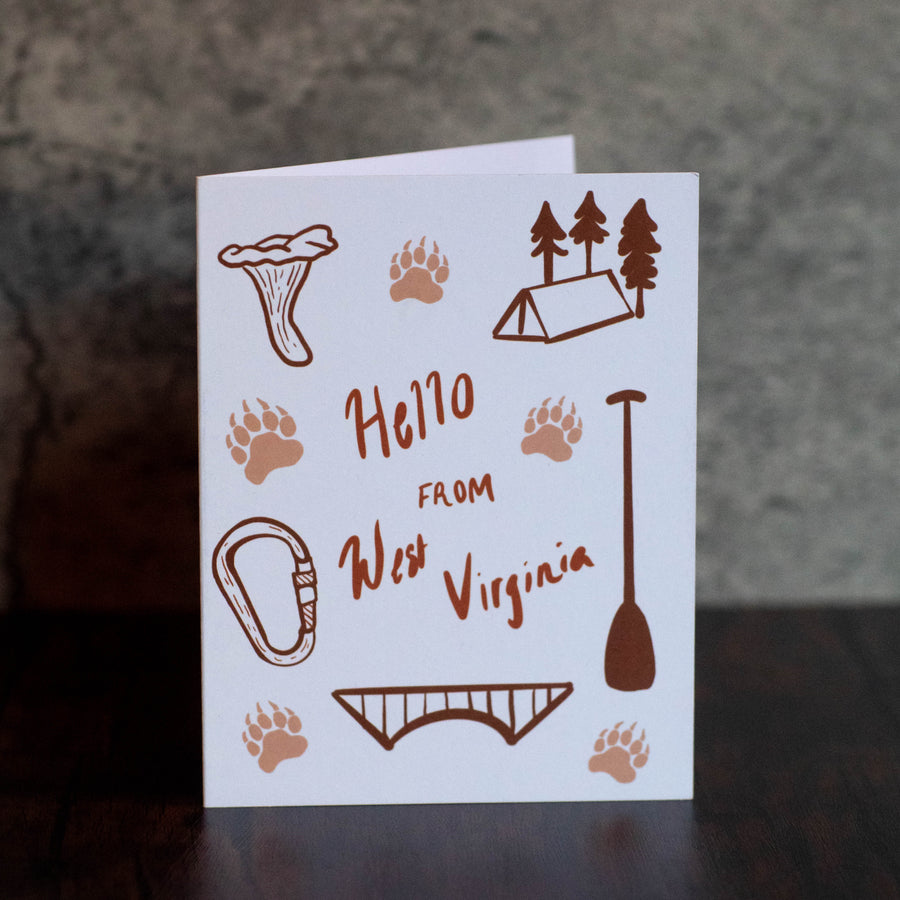 Hello from West Virginia - Note Card