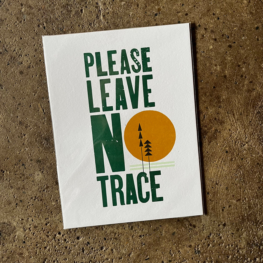 Please Leave No Trace Print - Gingerly Press