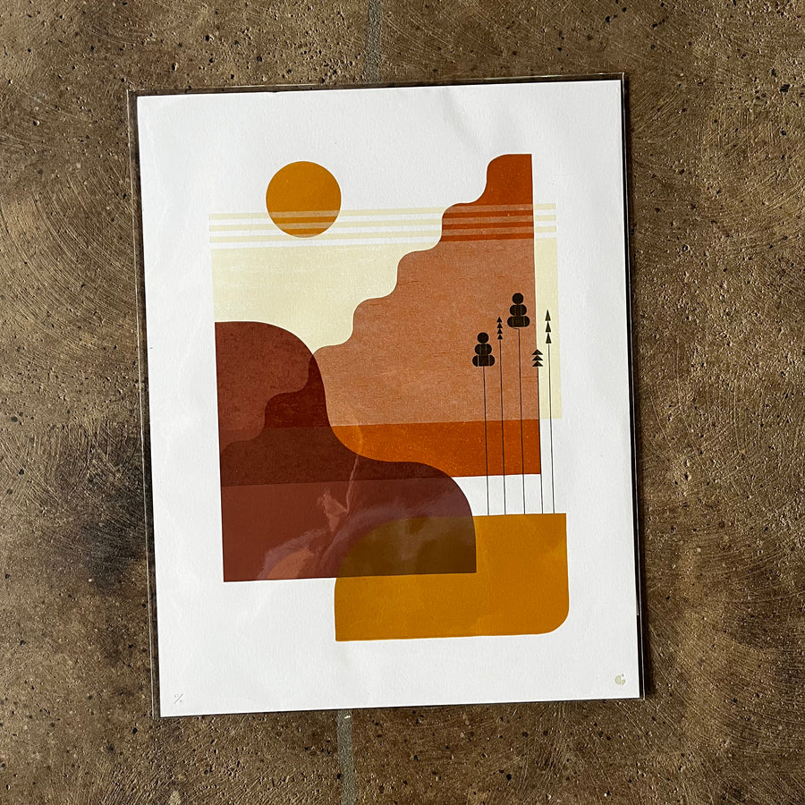 Misty Mornings Print - Gingerly Press - Limited Edition