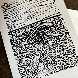 Gorge  Note Cards - Cat and Crow