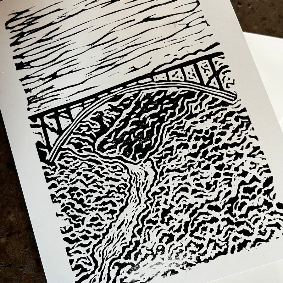 Gorge  Note Cards - Cat and Crow
