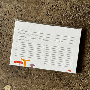 Mushroom Recipe Cards - Gingerly Press