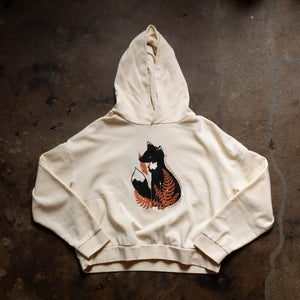 Fox Crop Hoodie