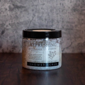 Shower Scrub from J.Q. Dickinson Salt Works