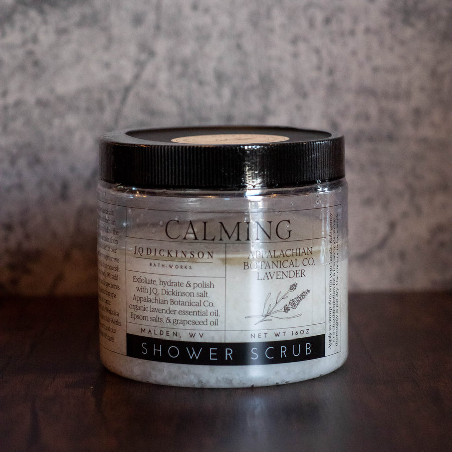 Shower Scrub from J.Q. Dickinson Salt Works