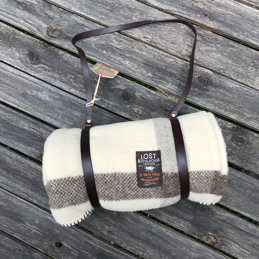 Woolrich Suffolk Stripe 100% Wool Blanket (No Dye)