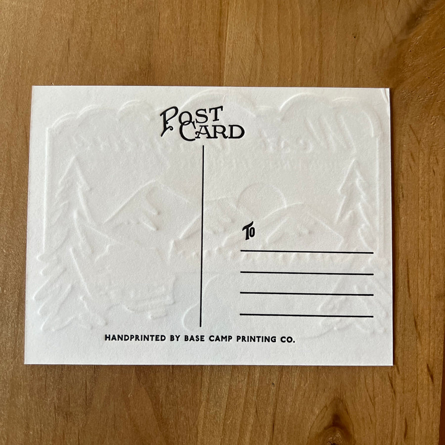 Down Where People Say Y’all Postcard - Base Camp Printing