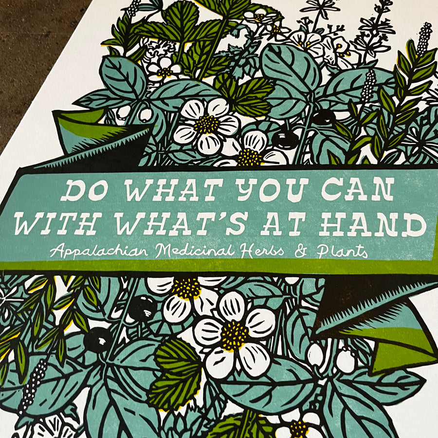 Appalachian Medicinal Herbs & Plants Print- Base Camp Printing