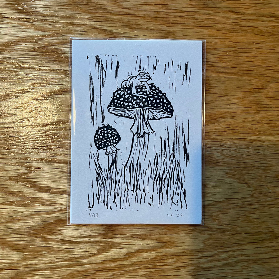 Cat and Crow - Mushroom and Frog