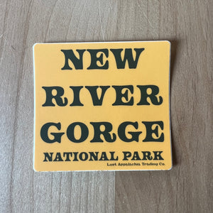 Mustard New River Gorge Sticker