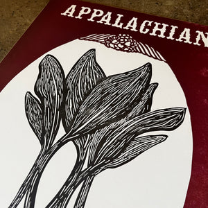 Appalachian Homegrown Ramp Print- Base Camp Printing