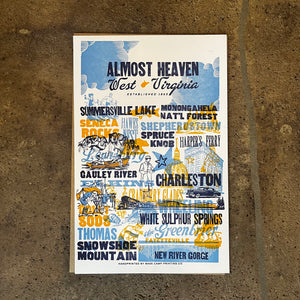 Almost Heaven WV Print- Base Camp Printing