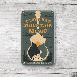 Play That Mountain Music Sticker - Forest