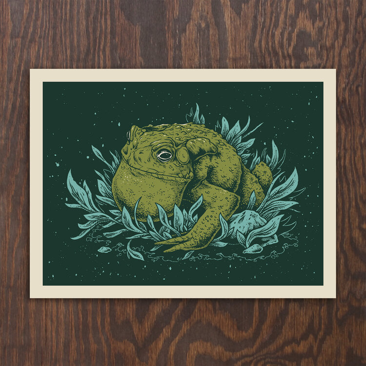 Wildwood Toad Screenprint - Logan Schmitt